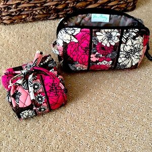 Vera Bradley Travel Jewelry Case & Makeup Bag